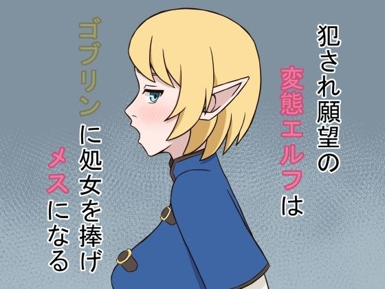 犯●れ願望の変態エルフはゴブリンに処女を捧げメスになる メイン画像