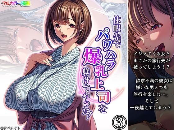 休暇先でパワハラ爆乳上司を躾けてやった！ 3巻 メイン画像