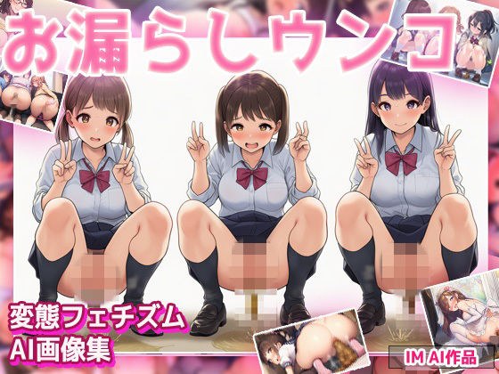 おもらしウンコ〜可愛い少女たちの禁断の排便姿！〜AI画像集 メイン画像