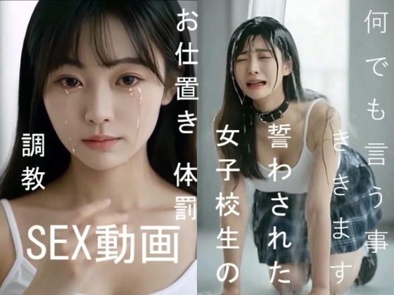 実写系！何でも言う事ききます誓わされた女子校生のお仕置き体罰調教SEX動画 メイン画像