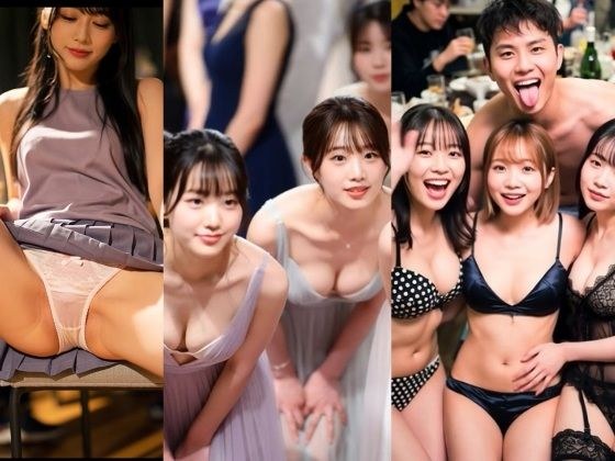 披露宴 下着 ランジェリー 女子大生 乱交 ドレス パンチラ ブラチラ 盗撮 結婚式 3次会 メイン画像