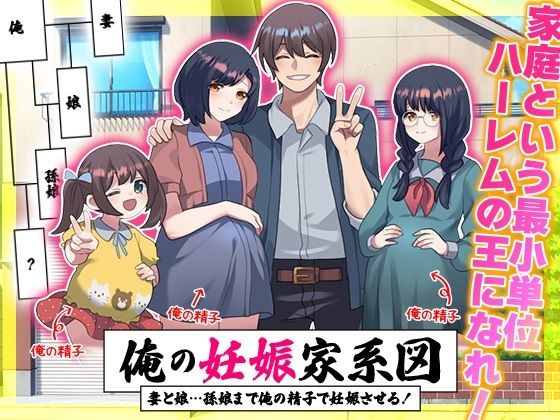 俺の妊娠家系図  妻と娘…孫娘まで俺の精子で妊娠させる！ メイン画像