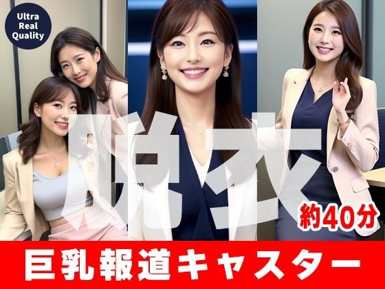 【約40分】『女性キャスターの乳揉み』巨乳と知性の仮面が外れるとき。-AIで描く究極の美女達- メイン画像