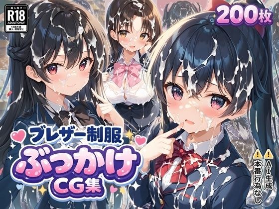 ブレザー制服ぶっかけCG集 メイン画像
