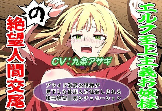 エルフ至上主義お嬢様の絶望人間交尾 メイン画像