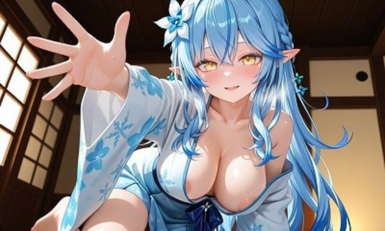 雪〇ラミィ着物 メイン画像