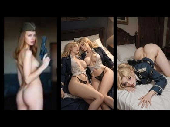 ショート動画集 金髪白人軍服女性ぬぎぬぎもみもみ銃乱射動画（310本＋α） メイン画像