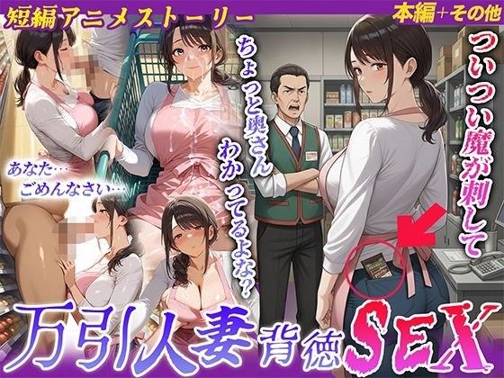 【ストーリー動画あり】万引人妻背徳SEX メイン画像