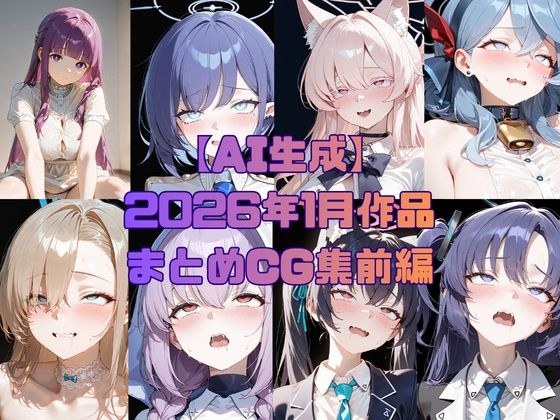 【AI生成】2026年1月作品まとめCG集 前編 メイン画像