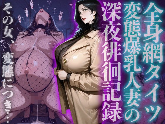全身網タイツ変態爆乳人妻の深夜徘徊記録 メイン画像