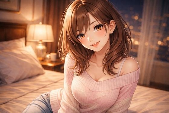 「夜のホテルで、彼女と。」 メイン画像