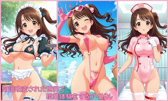 常識改変された世界で職業体験をするアイドル 島〇卯月編 メイン画像