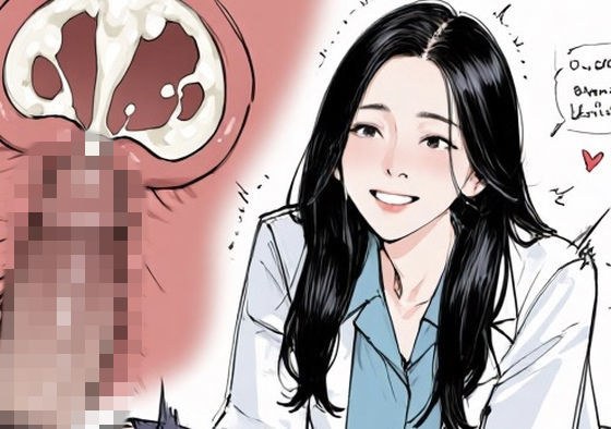 女医さんに騎乗位で抜いてもらう患者。断面図付き メイン画像