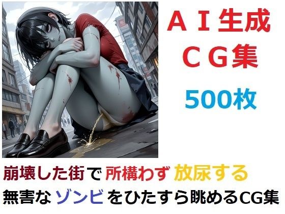 崩壊した街で所構わず放尿する無害なゾンビをひたすら眺めるCG集