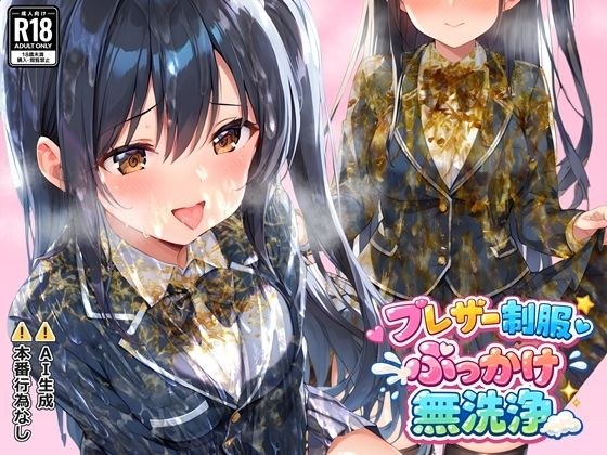 ブレザー制服ぶっかけ無洗浄 メイン画像