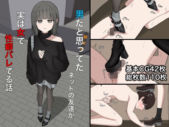 男だと思ってたネットの友達が実は女で性癖バレてる話 メイン画像