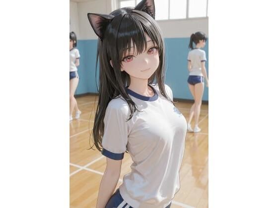 猫耳JKと体育館で メイン画像
