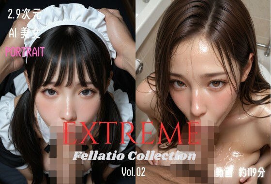 2.9次元AI美女 PORTRAIT EXTREME Fellatio Collection VOL.02 AI SEX 動画集 メイン画像