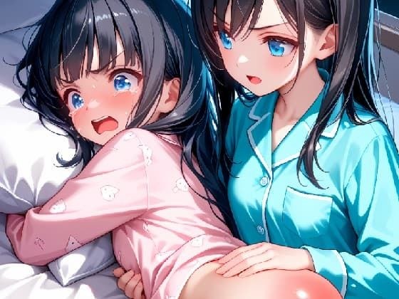 姉/妹(オリジナルキャラクター)お尻叩きイラスト集 メイン画像
