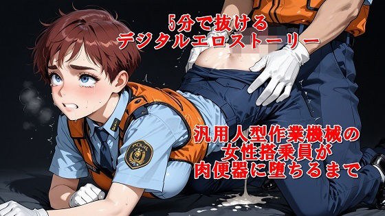 『5分でヌケるデジタルエロストーリー  汎用人型作業機械の女性搭乗員が肉便器に堕ちるまで』 メイン画像