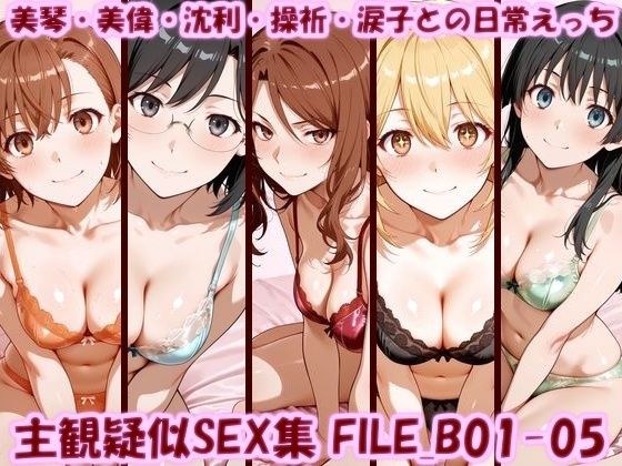 主観疑似SEX集 FILE_B01-05 美琴・美偉・沈利・操祈・涙子との日常えっち メイン画像