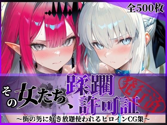 その女たち、蹂躙許可証発行済み -街の男たちに好き放題使われるヒロインCG集- モル●ン＆バー●ァン・シー編 メイン画像
