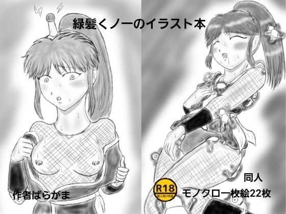 緑髪くノ一のイラスト本 メイン画像