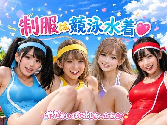 制服は競泳水着 動画
