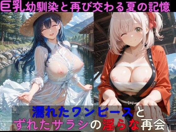 与大胸儿时好友重逢的夏日回忆。湿衣服和放错地方的萨拉希的猥亵重逢。