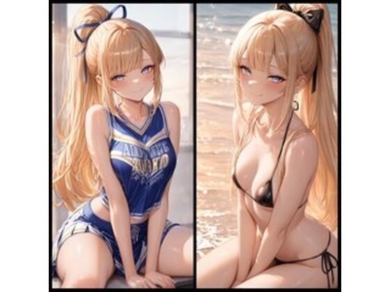 陽葵ちゃんHイラスト集vol.2【チアガール、マイクロビキニ編】 メイン画像