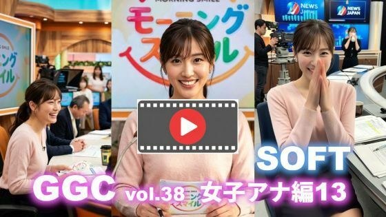 【AI動画】GGC vol.38 女子アナ編13 【SOFT版】【パンチラ・フェラ・顔射・脱衣】 メイン画像