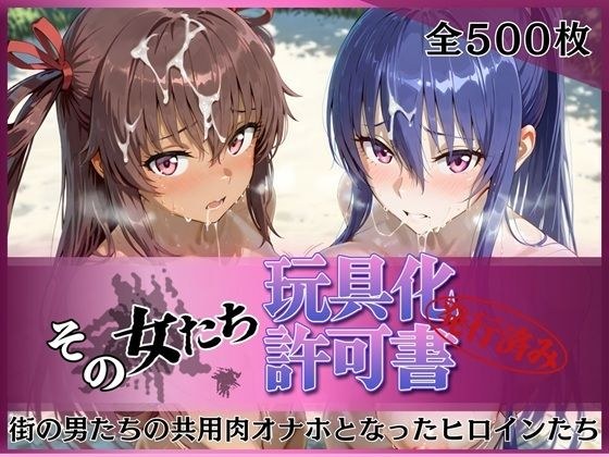 その女たち、玩具化許可証発行済み -街の男たちの共用肉オナホとなったヒロインたち- 凛子＆ゆきかぜ編 メイン画像