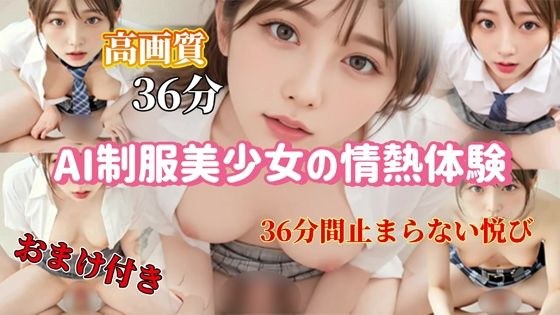 AI制服美少女の情熱体験 - 36分間止まらない悦び メイン画像