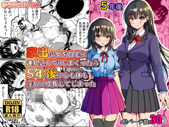 家出少女を自宅に連れ込んでHしまくったら5年後に心も体も淫乱に成長してしまった メイン画像