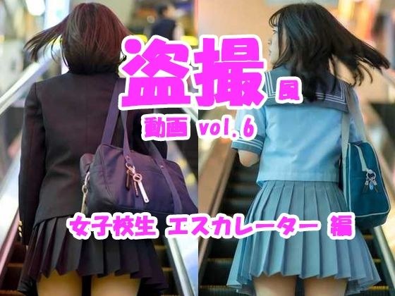 Voyeur-style video vol.6 Schoolgirl escalator edition