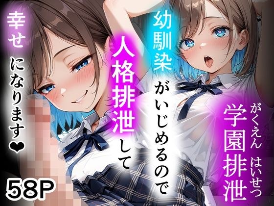 学園排泄 幼馴染がいじめるので人格排泄して幸せになります メイン画像