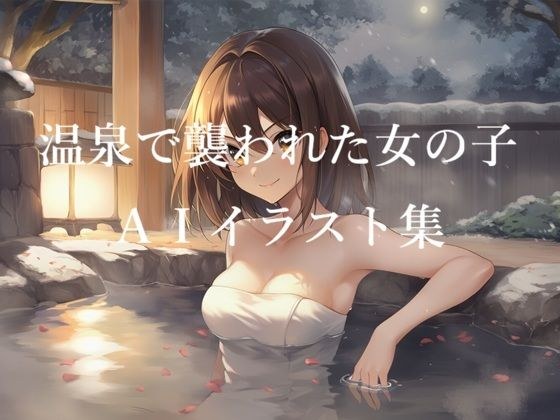 温泉で襲われた女の子AIイラスト集
