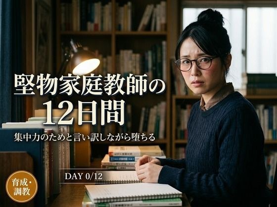 12 days of the straight-laced private tutor Sakura Sensei ~ A cohabitation training diary in which he falls while giving the excuse of ``to improve his concentration'' ~ メイン画像