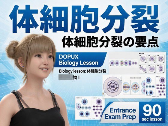 [▲20] Meiri Ichinose went on to university and became a famous instructor teaching biology I and II at the powerful prep school “DOPUX”! (Vol.009: Somatic cell division)