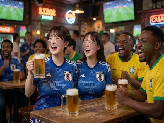 Full-time passion: From the bar to the bed, a sweet and lewd night between Japan and Brazil