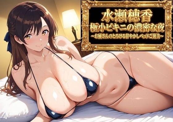 【フルボイスアニメ9分】水瀬穂香 極小ビキニがはだける濃密な夜 〜お姉さんのとろける甘やかしベッドご褒美〜 メイン画像