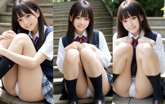 Uniform panty shots part-2