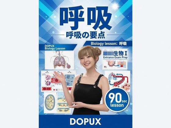 【▲20】一ノ瀬廻里 大学に進学し強豪予備校『DOPUX(ドピュックス』で生物I,IIを教える名物講師に!(Vol.020:呼吸)