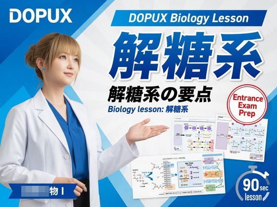 【▲20】一ノ瀬廻里 大学に進学し強豪予備校『DOPUX(ドピュックス』で生物I,IIを教える名物講師に!(Vol.021:解糖系)
