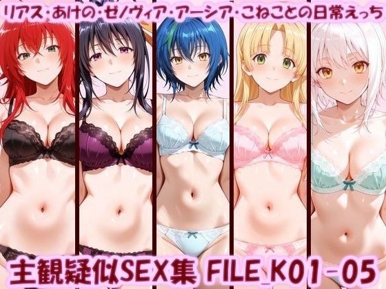 主観疑似SEX集 FILE_K01-05 リアス・あけの・ゼノヴィア・アーシア・こねことの日常えっち メイン画像