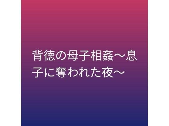 不道德的母子乱伦~被儿子偷走的夜晚~ メイン画像