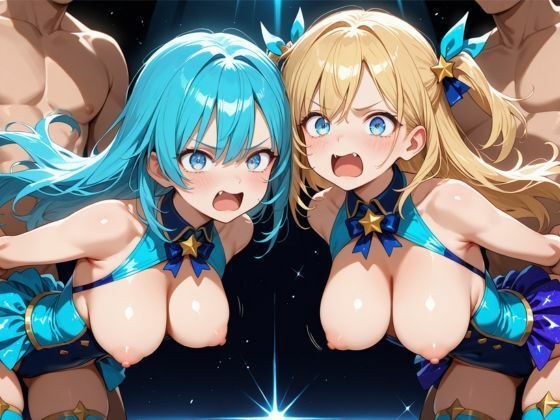 【500枚/超高画質2K/大容量】ステージの上で犯●れるアイドルたち。〜スポットライトを浴びながら乱入男にバックから突かれる狂宴〜 華やかな衣装を剥ぎ取られ、大衆の前でイカされ続けるトップアイドル。ツインテール・金髪・ピンク髪の美少女たちが貫かれるバック＆乱交シチュエーション。露出度の高いライブ衣装、溢れる爆乳、男たちの筋肉美と汗の質感まで2048pxで鮮明に描写。歓声と悲鳴が混ざり合うライブステージで肉奴●と化した少女たちの至高の受難写真集。2048px×1024px/枚数多数/アイドル/乱交 メイン画像