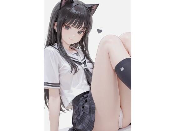 猫耳JKと水遊び メイン画像