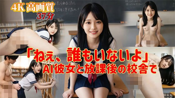 「ねぇ、誰もいないよ」AI彼女と放課後の校舎で メイン画像