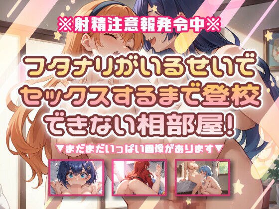 フタナリがいるせいで、セックスするまで登校できない相部屋! メイン画像